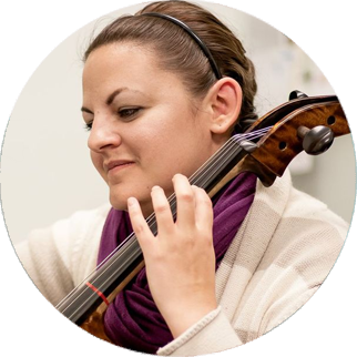 photo of adult cello lesson
