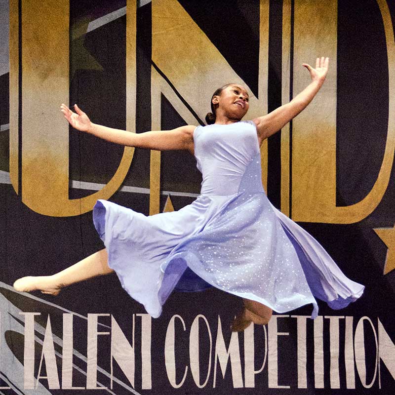 photo of dancer at competition performance